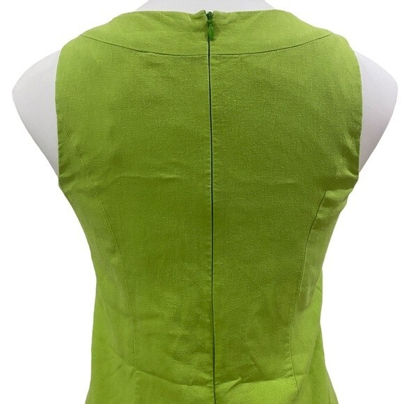 JESSICA HOWARD 2000s short green retro pinup boho dress sz PETITE 6P - Picture 12 of 15